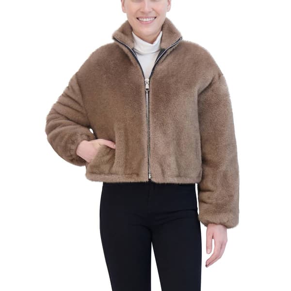 Womens Rebecca Minkoff Vegan Faux Fur Jacket - image 