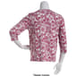 Womens Hasting &amp; Smith 3/4 Sleeve Floral Split Neck Top - image 2