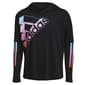 Girls &#40;7-16&#41; adidas&#40;R&#41; Long Sleeve Hooded Curved Hem Tee - image 1