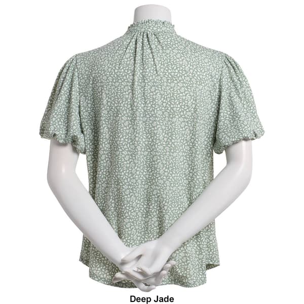Womens Adrianna Papell Ruffle Tie Front Blouse