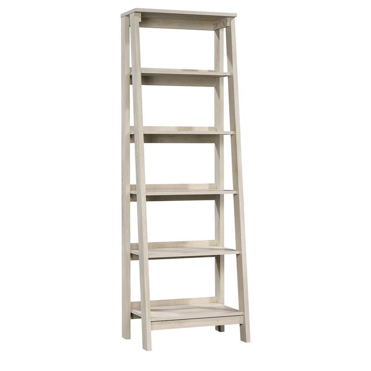 Sauder Trestle 5 Shelf Bookcase - Chalked Chestnut