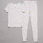 Girls (4-6x) Laura Ashley Short Sleeve Geo Bouquets Pajama Set - image 2