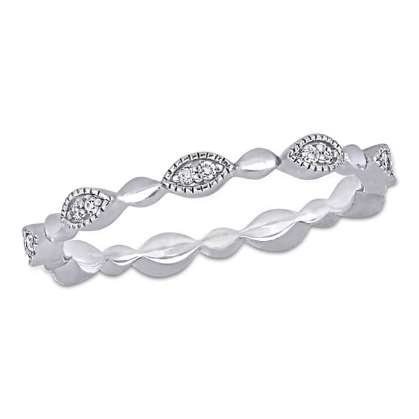 Diamond Classics&#40;tm&#41; 10kt. White Gold 1/10ct. Diamond Ring