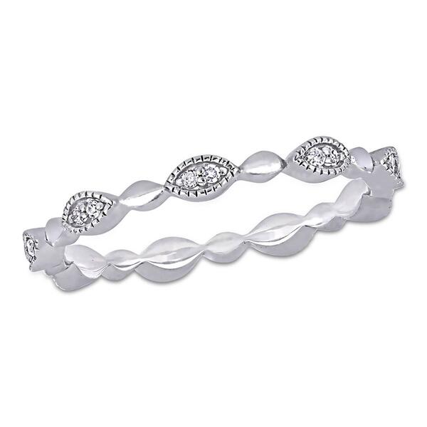 Diamond Classics&#40;tm&#41; 10kt. White Gold 1/10ct. Diamond Ring - image 
