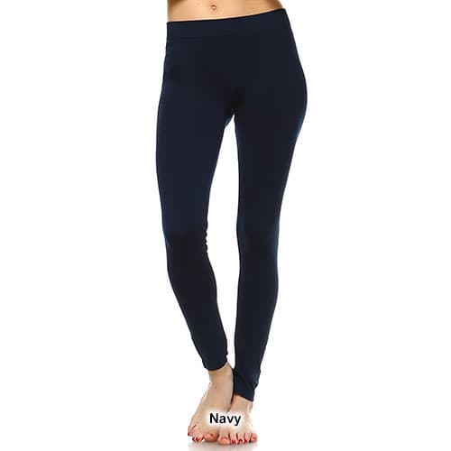 Womens White Mark Solid Skinny Leggings
