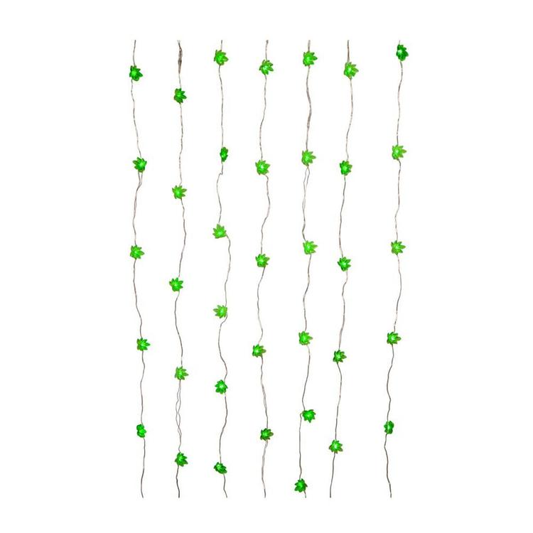 Kurt Adler 84-Light 7-Drop Cannabis Cartoon Light Set