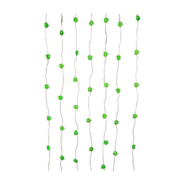 Kurt Adler 84-Light 7-Drop Cannabis Cartoon Light Set