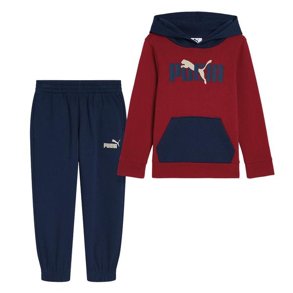 Boys (4-7) Puma® Hoodie & Joggers Set - Garnet Glow