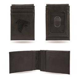 Mens NFL Atlanta Falcons Faux Leather Front Pocket Wallet