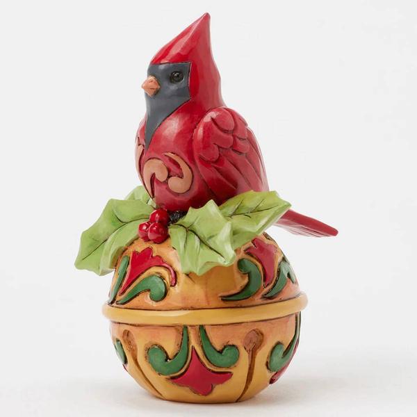 Jim Shore Cardinal on Jingle Bell - image 
