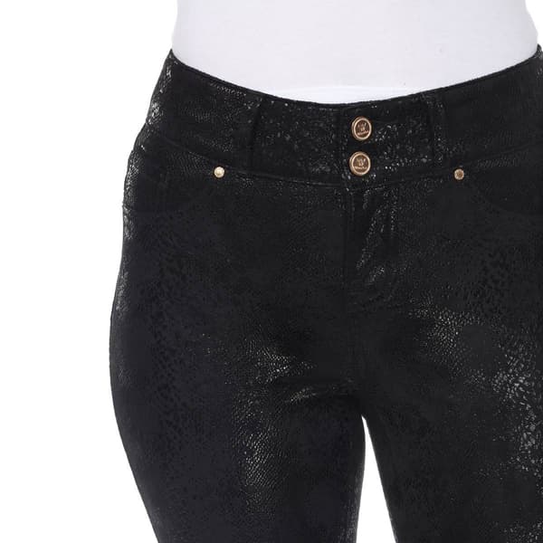 Womens White Mark Faux Suede Snake Pants