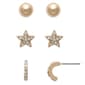 Freedom Ball Stud/Crystal Star Stud/Crystal Stone Hoop Earrings - image 1