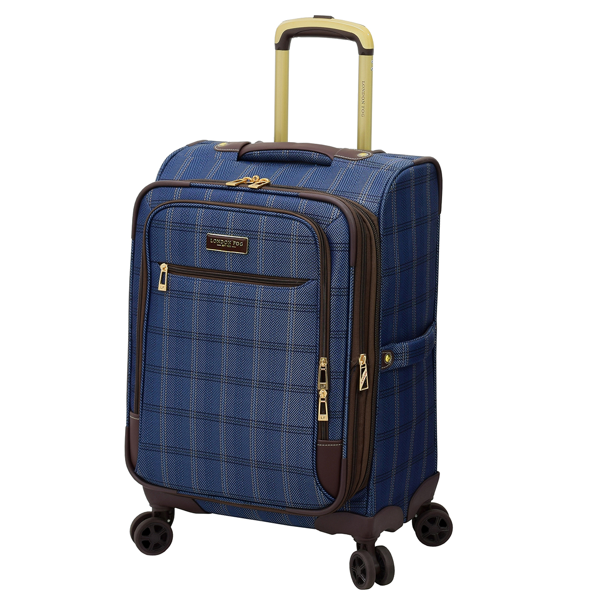 London fog blue plaid luggage online