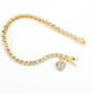 Accents Diamond Accent Bracelet with Pave Heart Charm - image 1