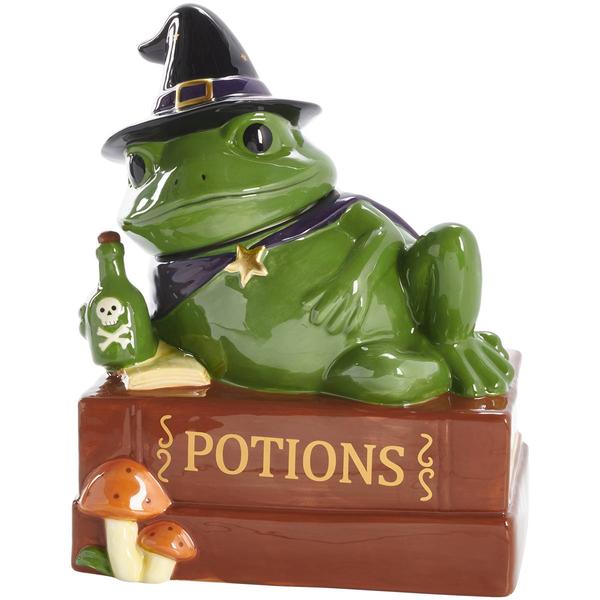 Home Essentials Wizard Frog Cookie Jar - image 
