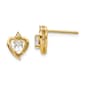 Gemstone Classics&#40;tm&#41; 14kt. Topaz Diamond Stud Earrings - image 1