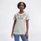 Womens Bonnie Evans Neutral Tonal Floral Embroidery Tee - image 1
