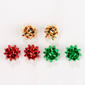 Christmas Bow Stud Earrings Set - image 1