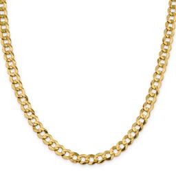 Mens Gold Classics™ 8.3mm. Solid Polished Light Cuban Bracelet