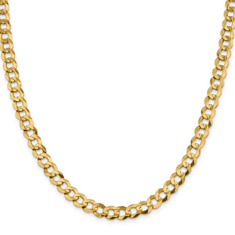 Mens Gold Classics™ 8.3mm. Solid Polished Light Cuban Bracelet