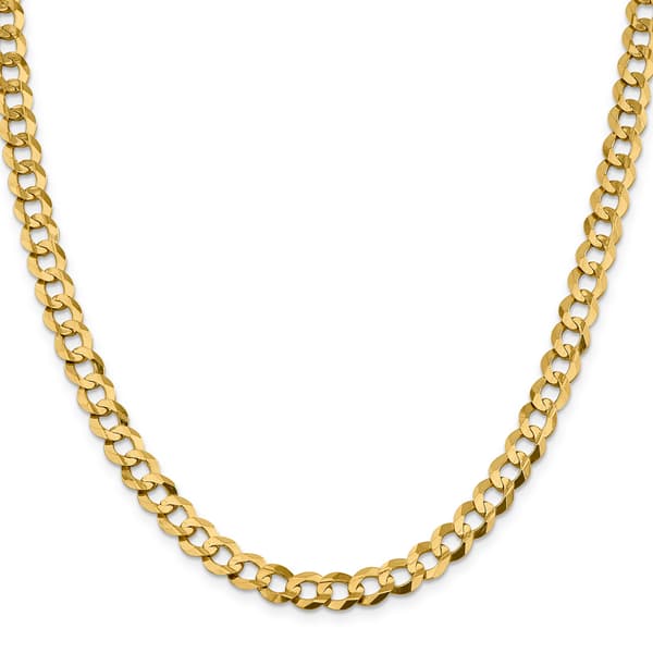 Mens Gold Classics&#8482; 8.3mm. Solid Polished Light Cuban Bracelet
