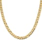 Mens Gold Classics&#8482; 8.3mm. Solid Polished Light Cuban Bracelet - image 2
