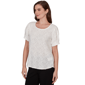 Petite Emaline Enchanted Bloom Short Sleeve Floral Knit Blouse - image 3