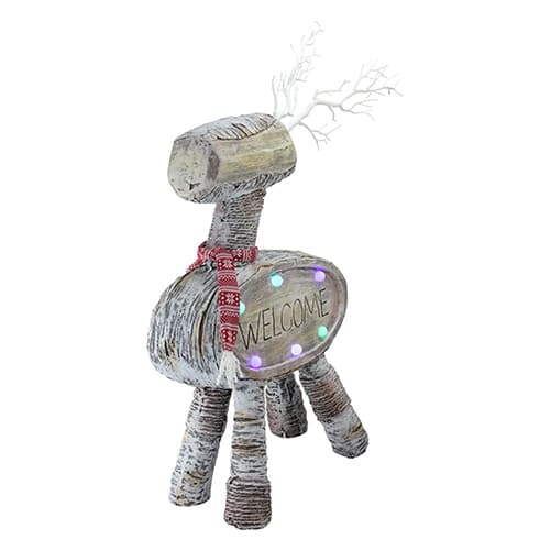 Northlight LED Lighted Rustic Reindeer Christmas Decor