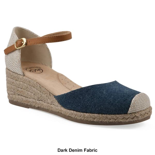Womens White Mountain Maintain Wedge Sandals