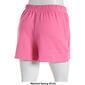 Juniors Eye Candy Cotton Poly Fleece Shorts w/Side Slits-Black - image 2
