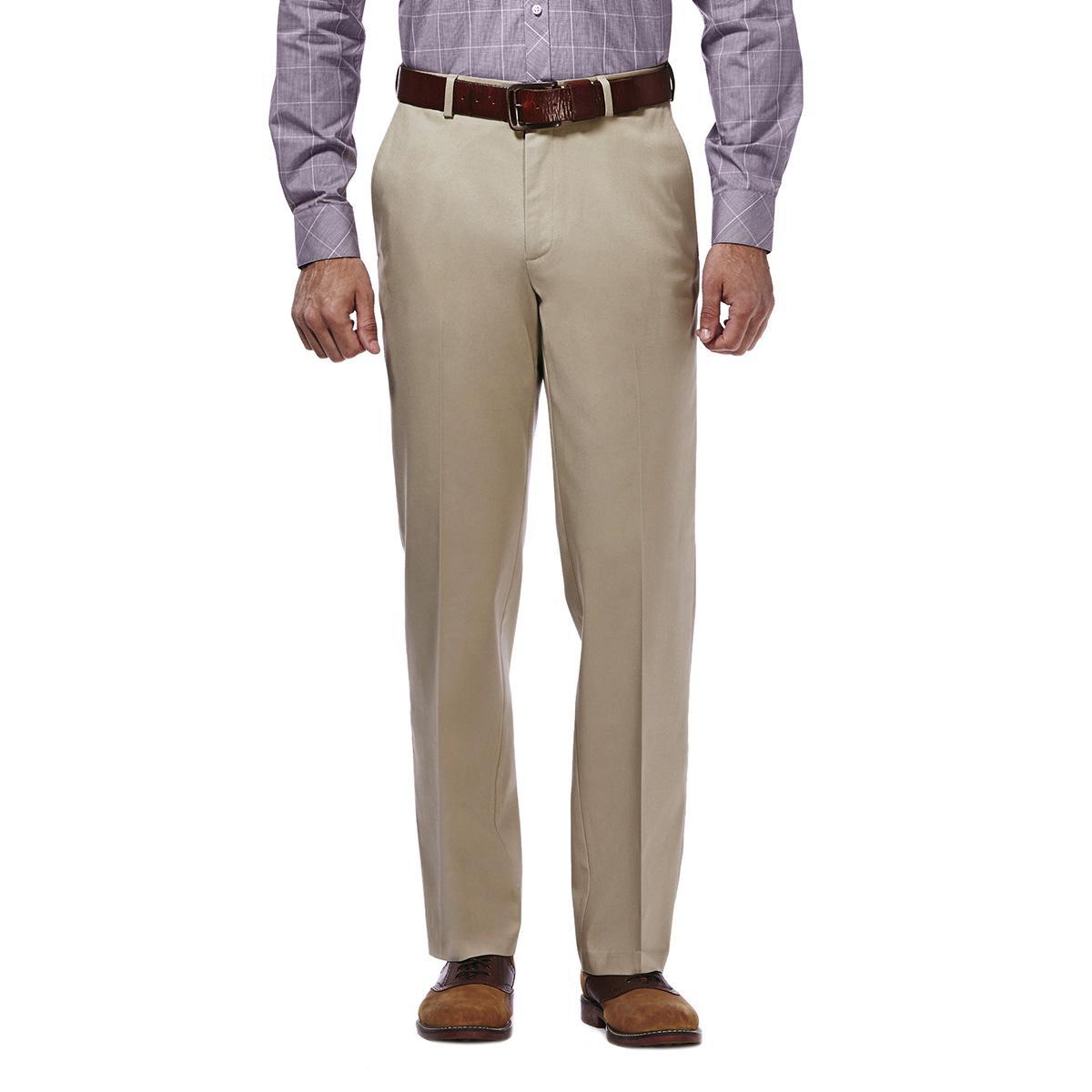 Open Video Modal for Mens Haggar Premium No Iron Dress Pants