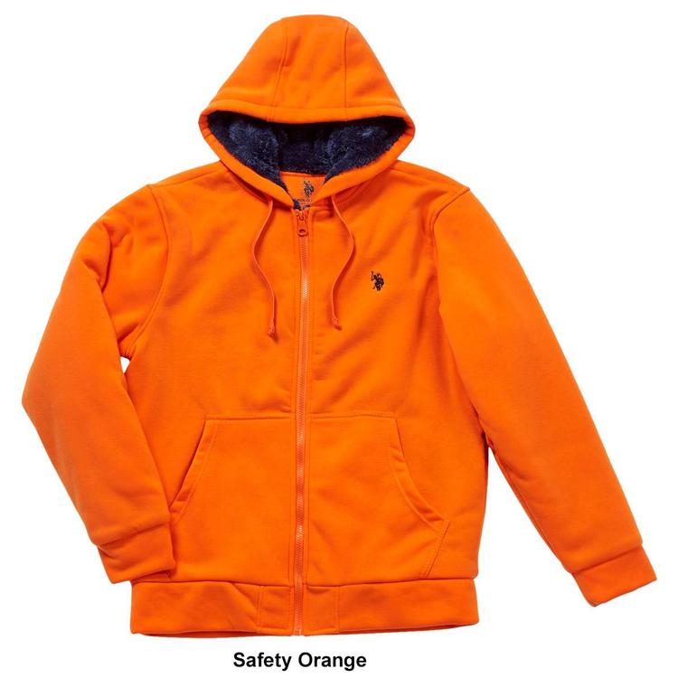 Mens U.S. Polo Assn.® Sherpa Hoodie Jacket