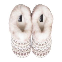 Womens Cuddl Duds® Fair Isle Knit Clog Slippers