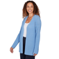 Petite Emaline Seabreeze Essence Open Front Pointelle Cardigan - image 3