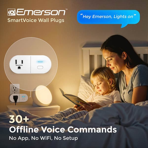 Emerson Smartvoice Single Outlet Plug
