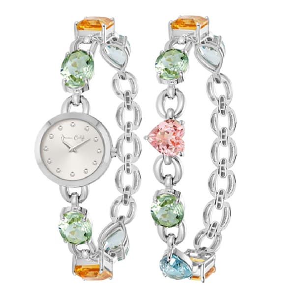 Womens Alexis Bendel Silver-Tone Analog Watch Set - A1815S-42-B28 - image 