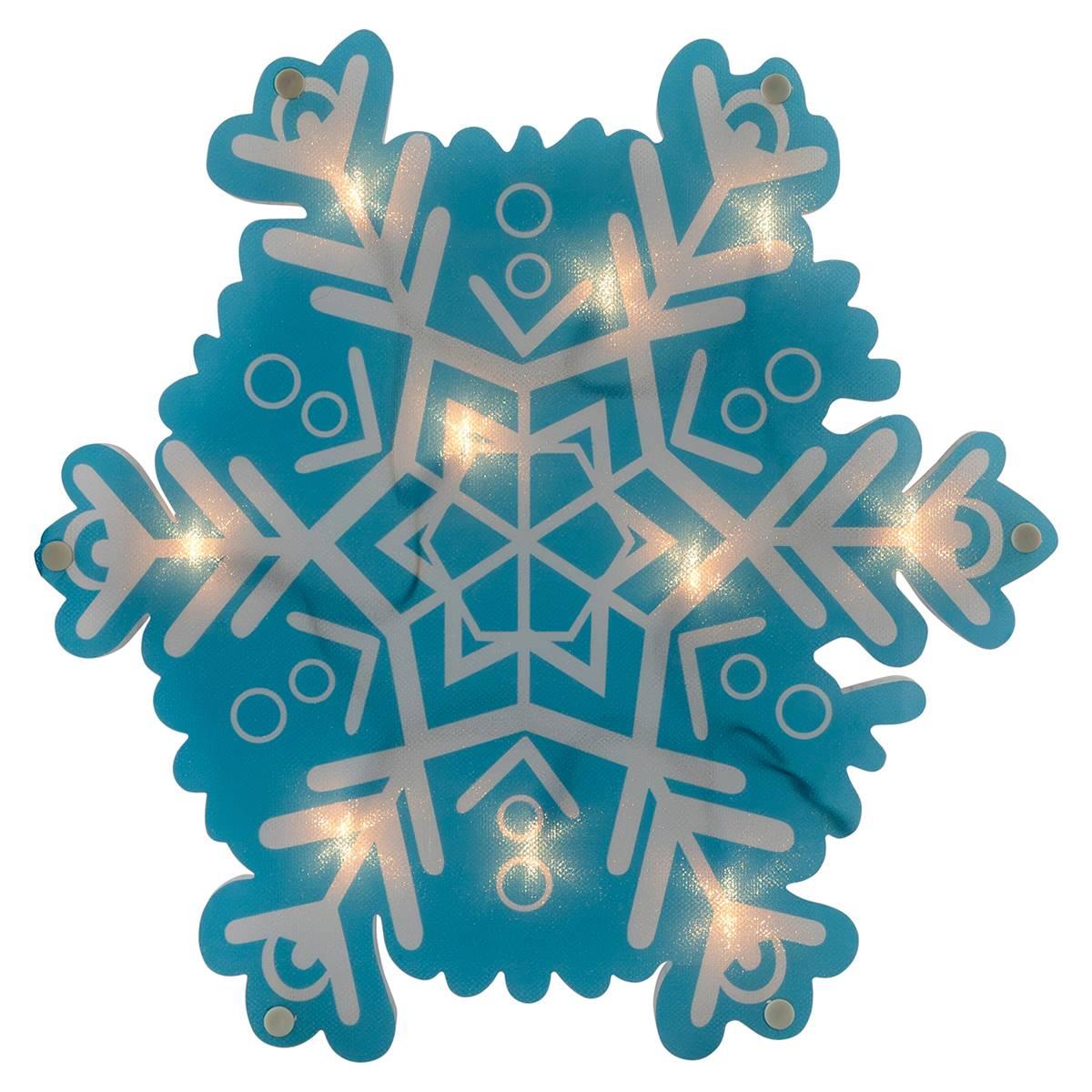 Open Video Modal for Northlight Seasonal Lighted Snowflake Window Christmas Decor