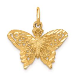 Gold Classics(tm) 14kt. Gold Butterfly Charm