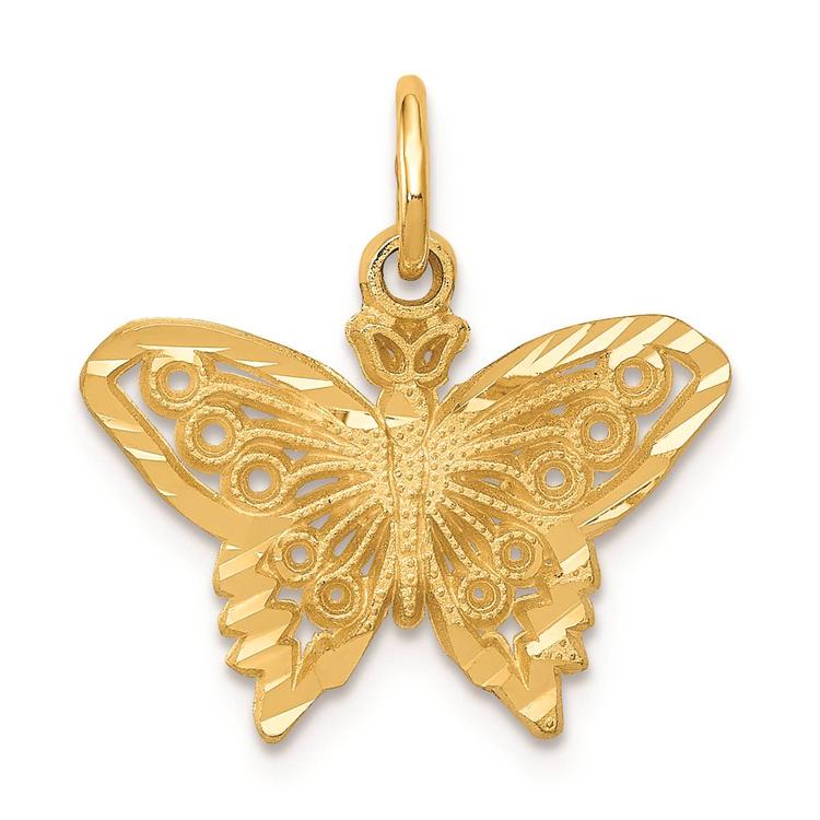 Gold Classics(tm) 14kt. Gold Butterfly Charm