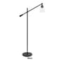 Lalia Home Swing Arm Floor Lamp w/Clear Glass Cylindrical Shade - image 7