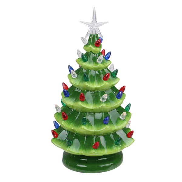 Northlight Seasonal Retro Table Top Christmas Tree w/Star Topper - image 