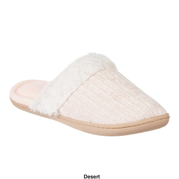 Womens Isotoner Carmen Rib Knit Chenille Clog Slippers