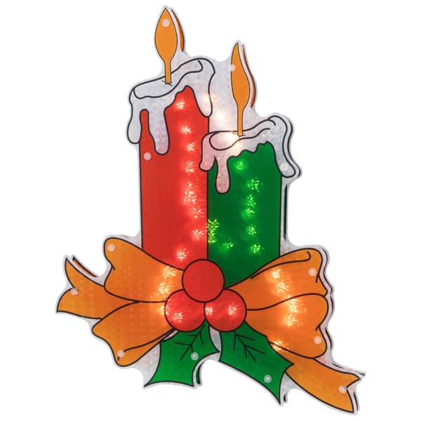 Northlight Seasonal 17in. Candle Christmas Window Silhouette