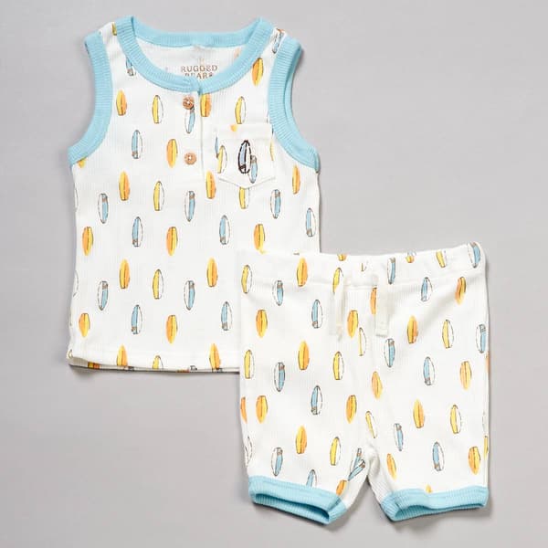 Baby Boy &#40;12-24M&#41; Rugged Bear&#40;R&#41; Surfboard Tank & Shorts Set - image 