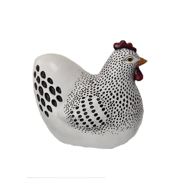 Santa's Workshop 7in. Lying Appenzeller Chicken - image 