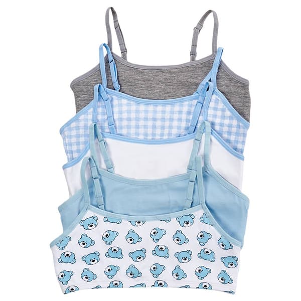 Girls (7-16) Rene Rofe(R) 5pk. Joelle Bears/Mixed Bralettes