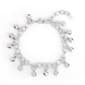 Silver-Plated Dangling Bells Charm Bracelet - image 1