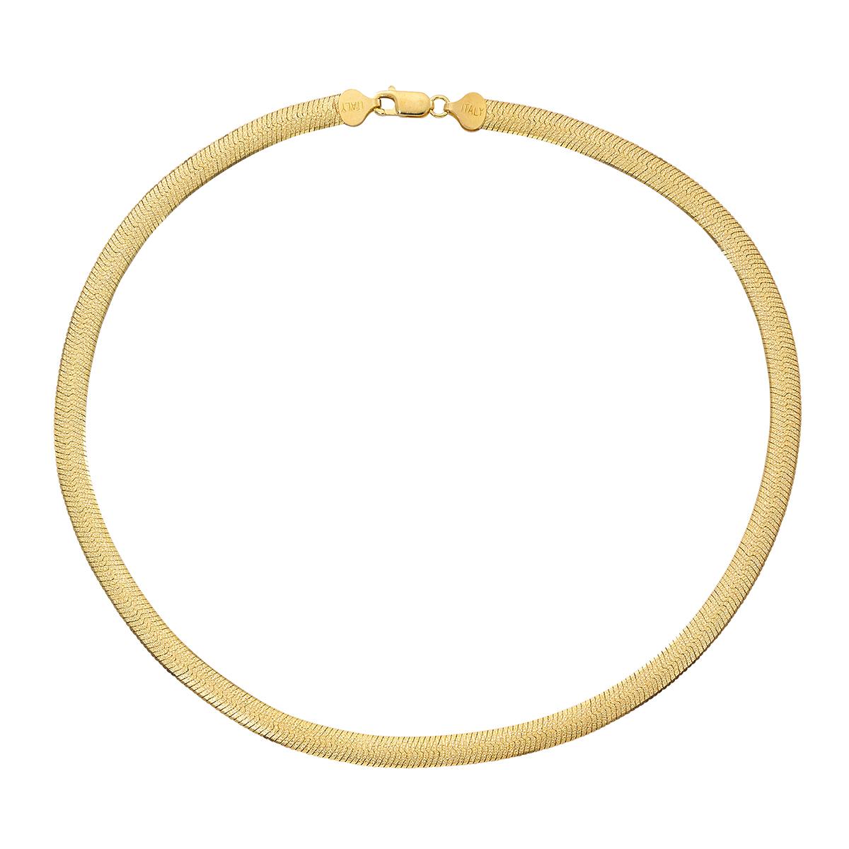 Gold Classics™ Gold over Sterling Silver Herringbone...