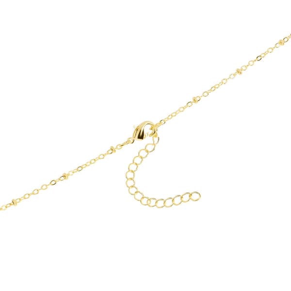 Athra 14kt. Gold over Brass Crystal USA Flag Heart Pendant