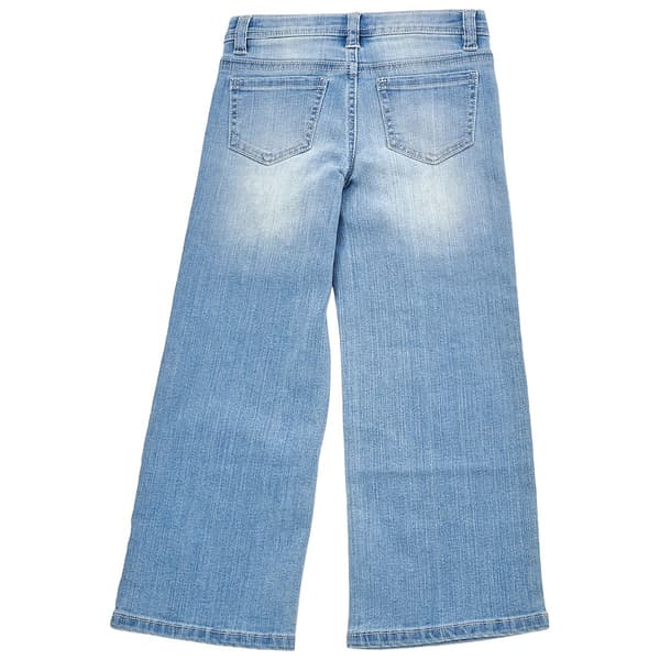 Girls (4-6x) Blue Spice Wide Leg Jeans w/ Pearls & Bling